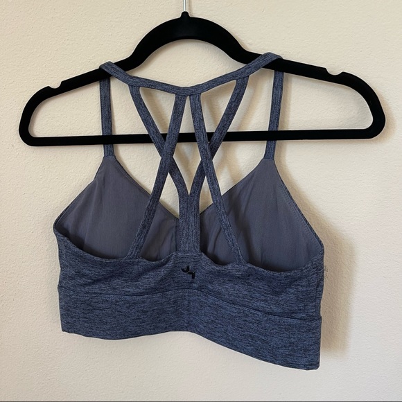 JoyLab Heathered Blue Sports Bra - Picture 2 of 4